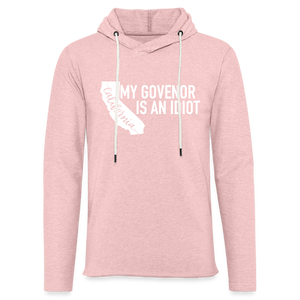 My Governor Is An Idiot California Gavin Newsom Unisex Lightweight Terry Hoodie - cream heather pink