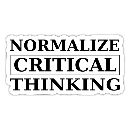 Normalize Critical Thinking Sticker - white matte