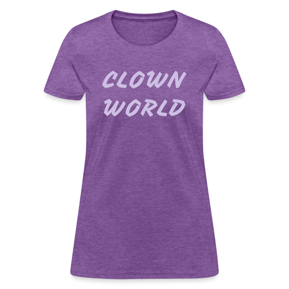 Clown World Women's T-Shirt - purple heather