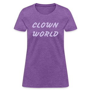 Clown World Women's T-Shirt - purple heather