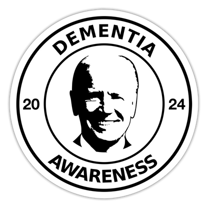 Joe Biden - Dementia Awareness Sticker - white matte