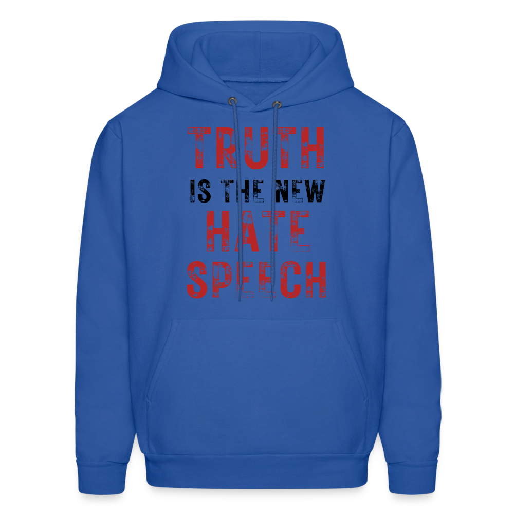 Truth IS The New Hate Speech Men's Hanes Hoodie - royal blue