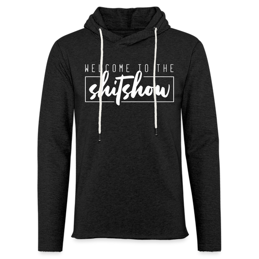 Welcome To The Shitshow Unisex Lightweight Terry Hoodie - charcoal grey