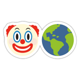 Clown World Sticker - white matte