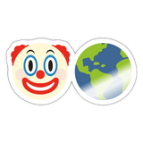 Clown World Sticker - white glossy