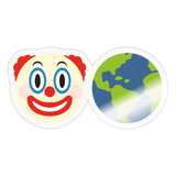 Clown World Sticker - transparent glossy