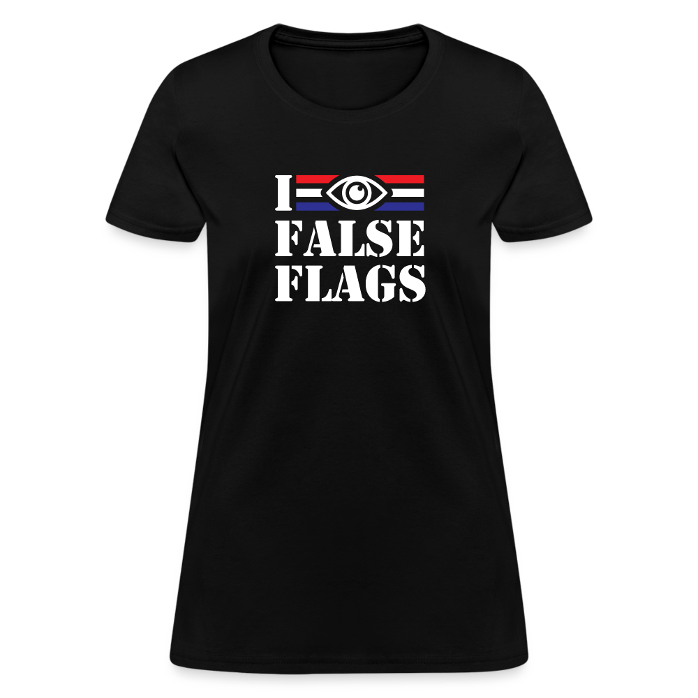 I See False Flags Women's T-Shirt - black