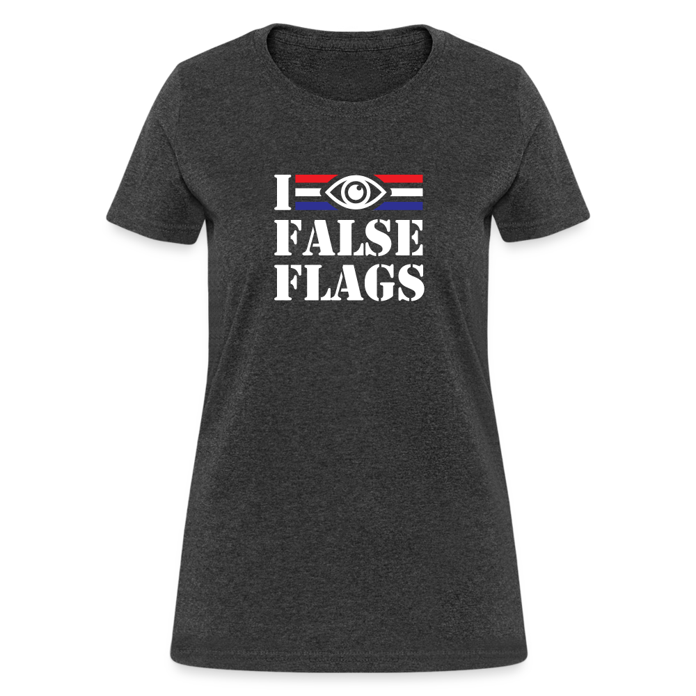 I See False Flags Women's T-Shirt - heather black