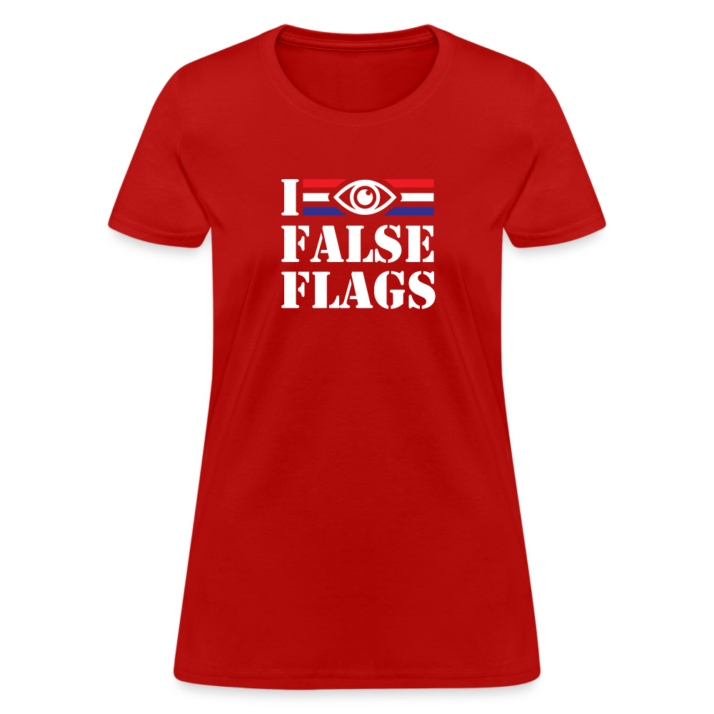 I See False Flags Women's T-Shirt - red