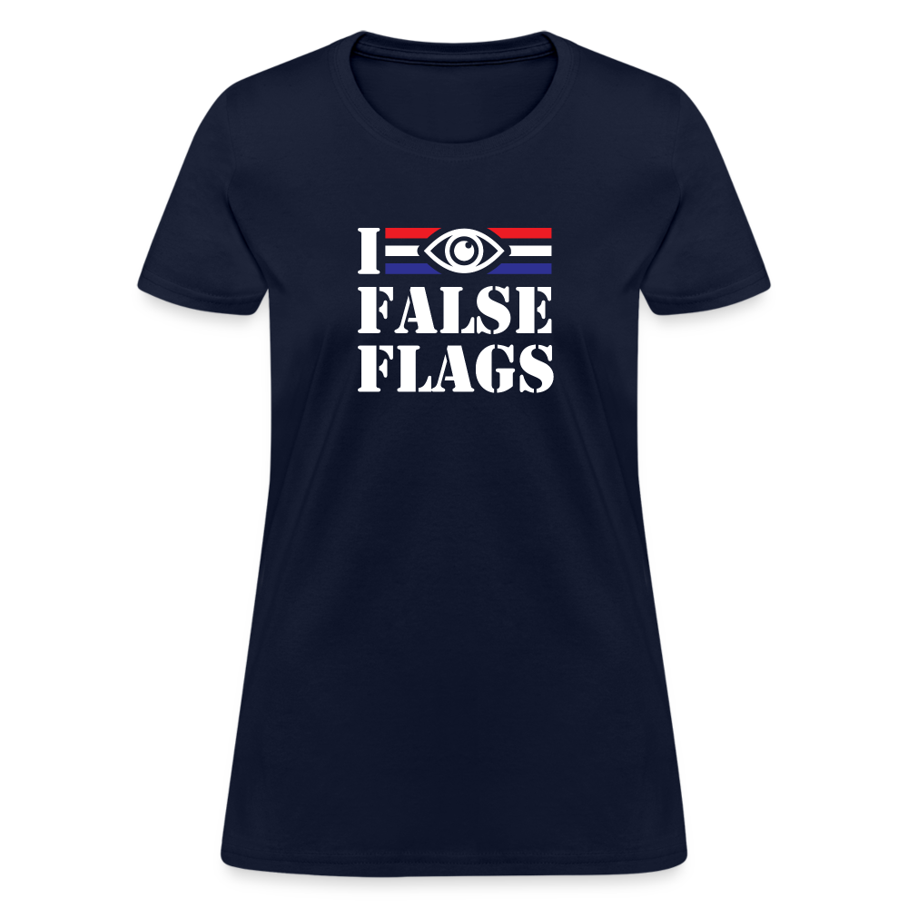 I See False Flags Women's T-Shirt - navy