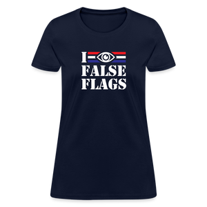 I See False Flags Women's T-Shirt - navy