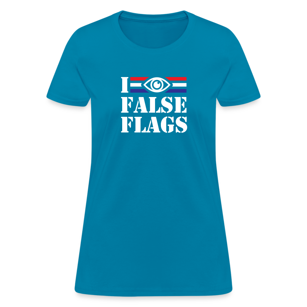 I See False Flags Women's T-Shirt - turquoise