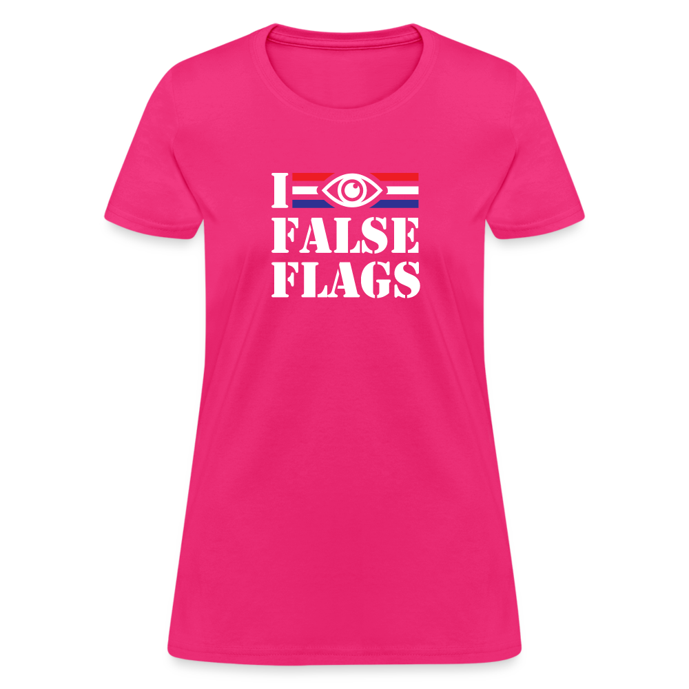 I See False Flags Women's T-Shirt - fuchsia