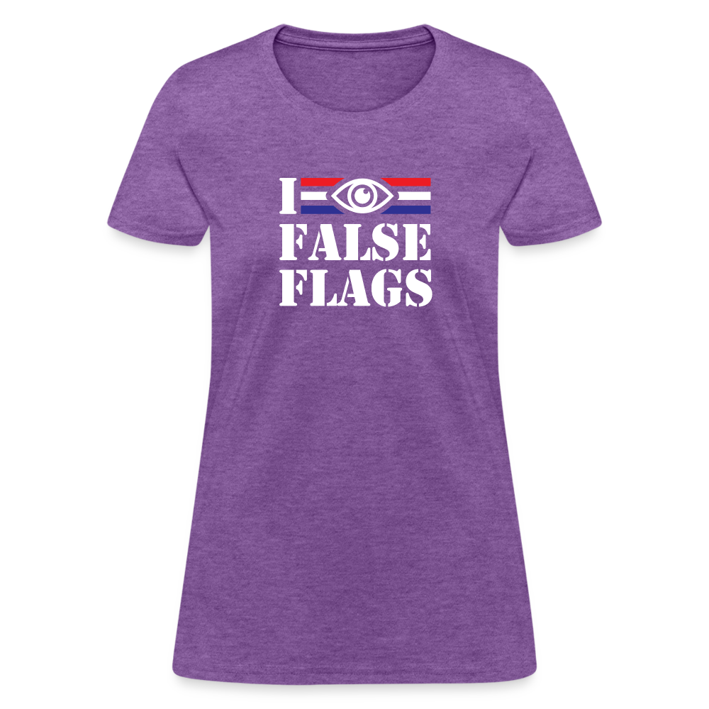 I See False Flags Women's T-Shirt - purple heather