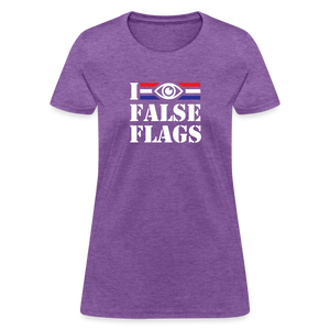 I See False Flags Women's T-Shirt - purple heather