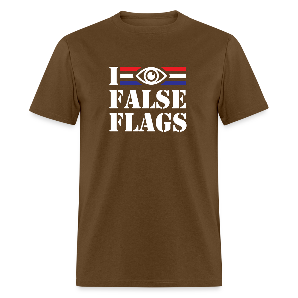 I See False Flags Classic T-Shirt - brown