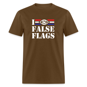 I See False Flags Classic T-Shirt - brown