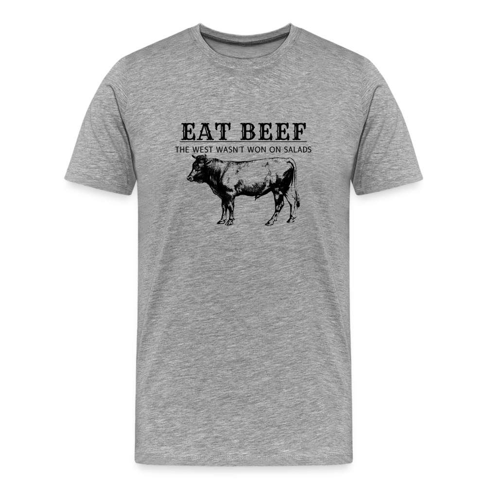 Eat Beef The West Wasn't Won on Salads Men's Premium T-Shirt – Clown World