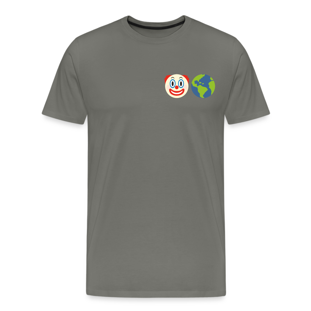 Clown World Men's Premium T-Shirt - asphalt gray