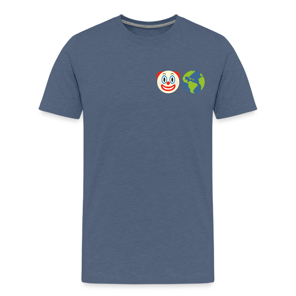 Clown World Men's Premium T-Shirt - heather blue