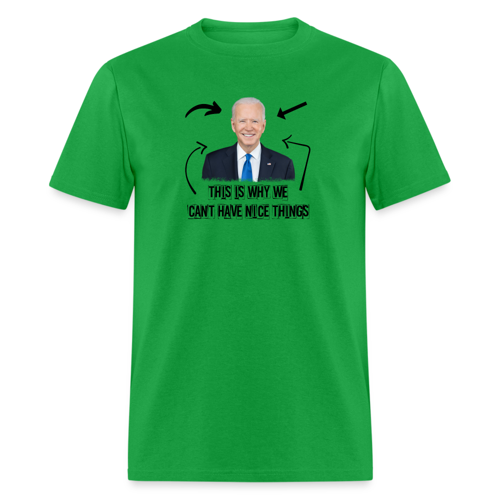 This Is Why We Can't Have Nice Things Classic T-Shirt - bright green