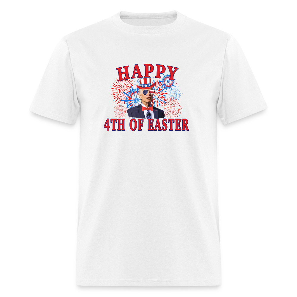 Happy 4th of Easter 4th of July Funny Joe Biden Classic T-Shirt - white