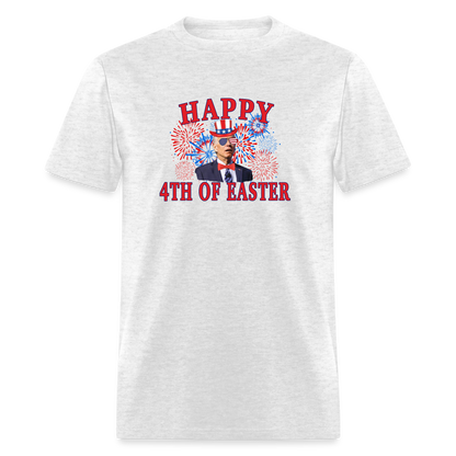 Happy 4th of Easter 4th of July Funny Joe Biden Classic T-Shirt - light heather gray