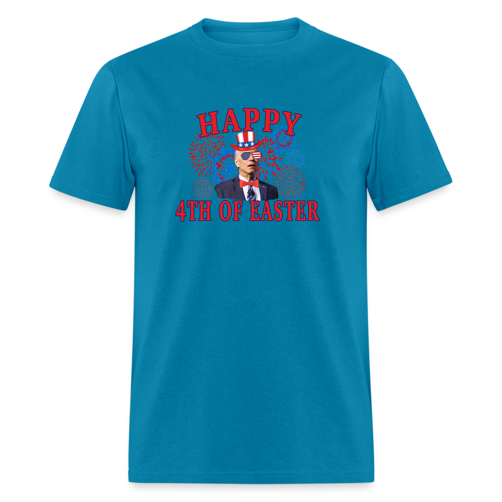 Happy 4th of Easter 4th of July Funny Joe Biden Classic T-Shirt - turquoise