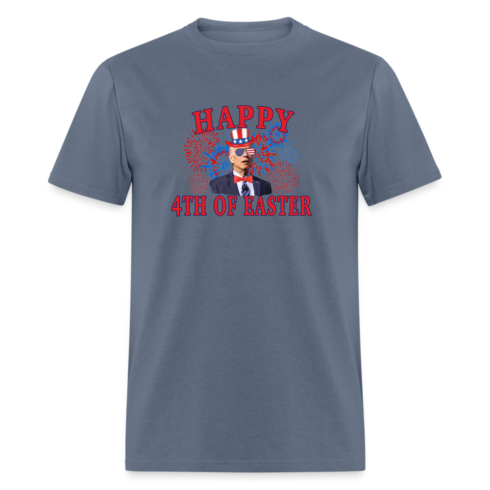 Happy 4th of Easter 4th of July Funny Joe Biden Classic T-Shirt - denim