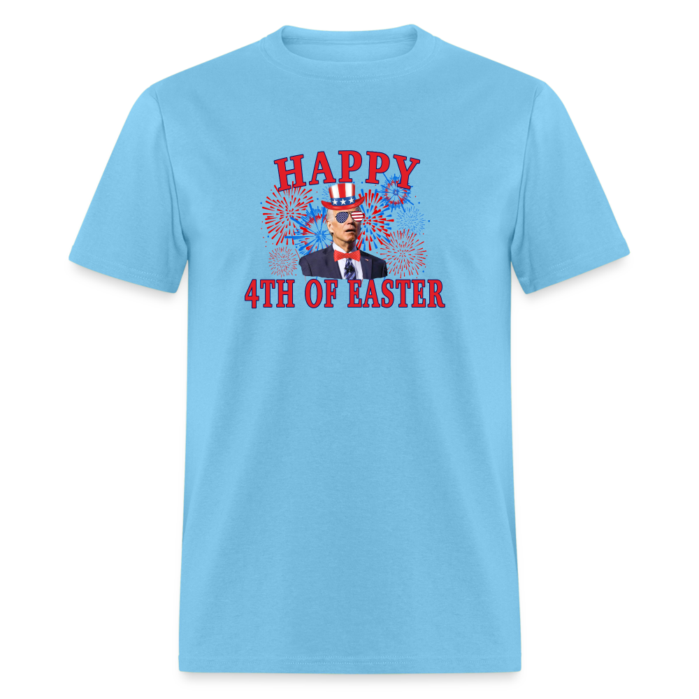 Happy 4th of Easter 4th of July Funny Joe Biden Classic T-Shirt - aquatic blue