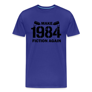 Make 1984 Fiction Again Men's Premium T-Shirt - royal blue