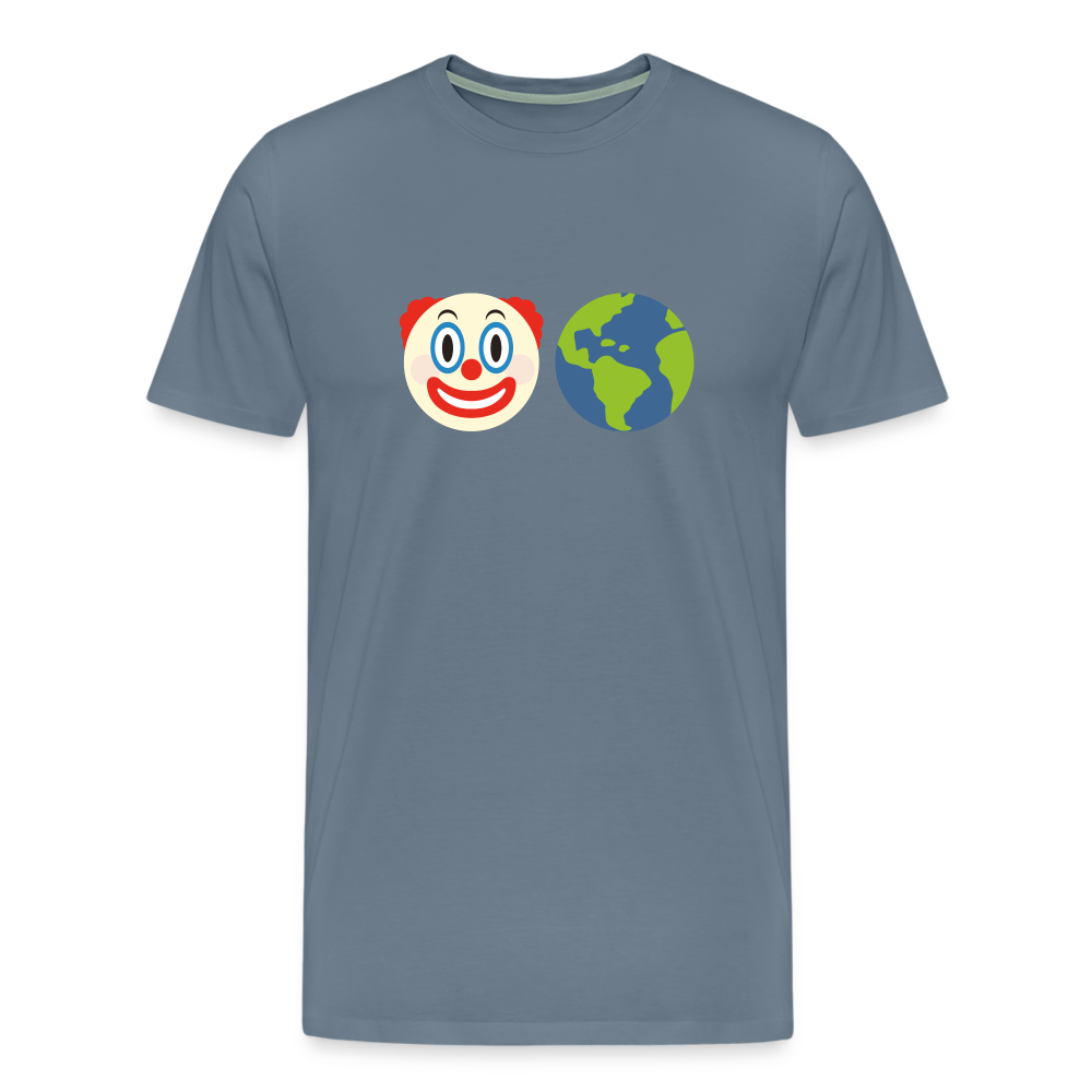 Clown World v2 Men's Premium T-Shirt - steel blue