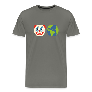 Clown World v2 Men's Premium T-Shirt - asphalt gray