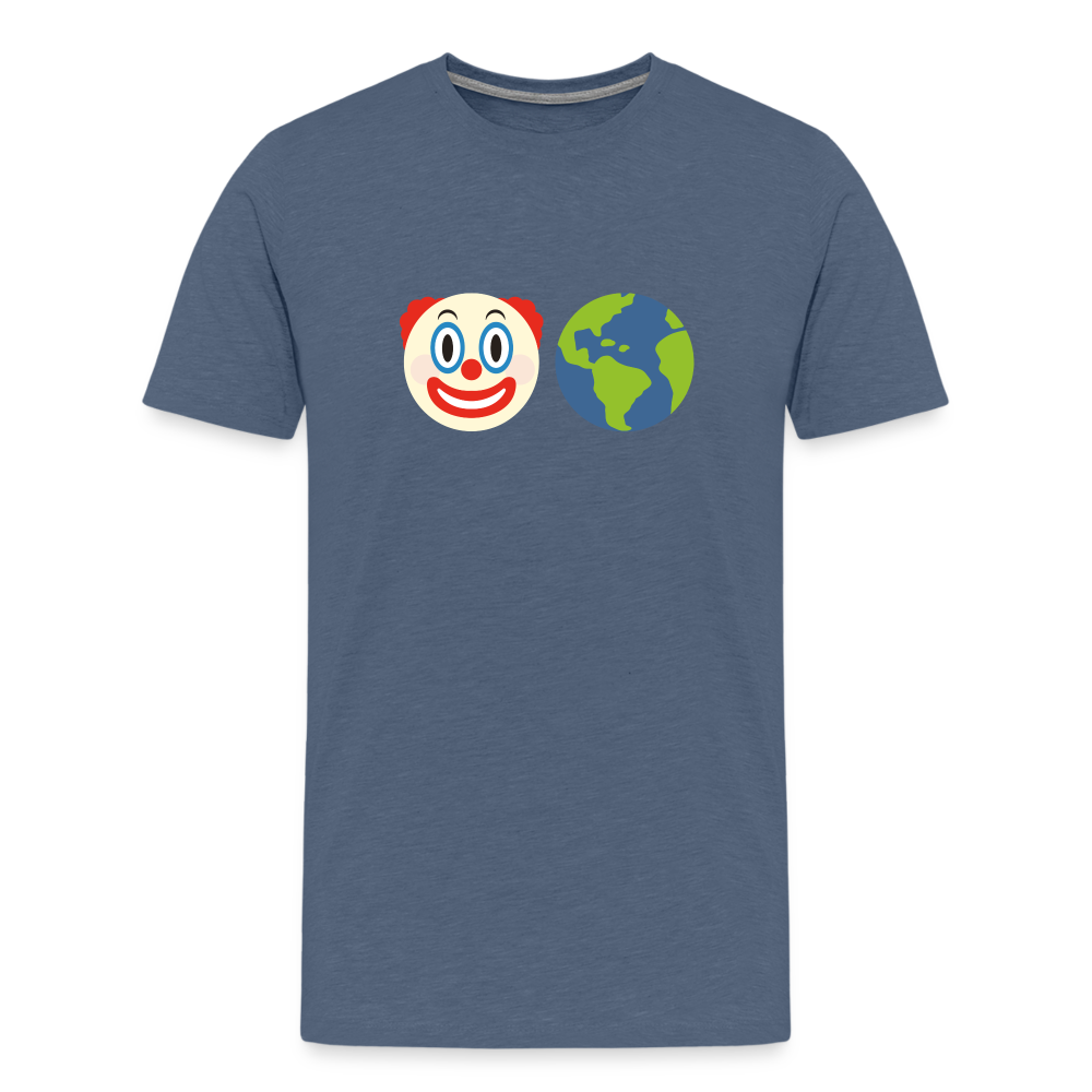 Clown World v2 Men's Premium T-Shirt - heather blue