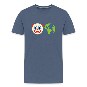 Clown World v2 Men's Premium T-Shirt - heather blue