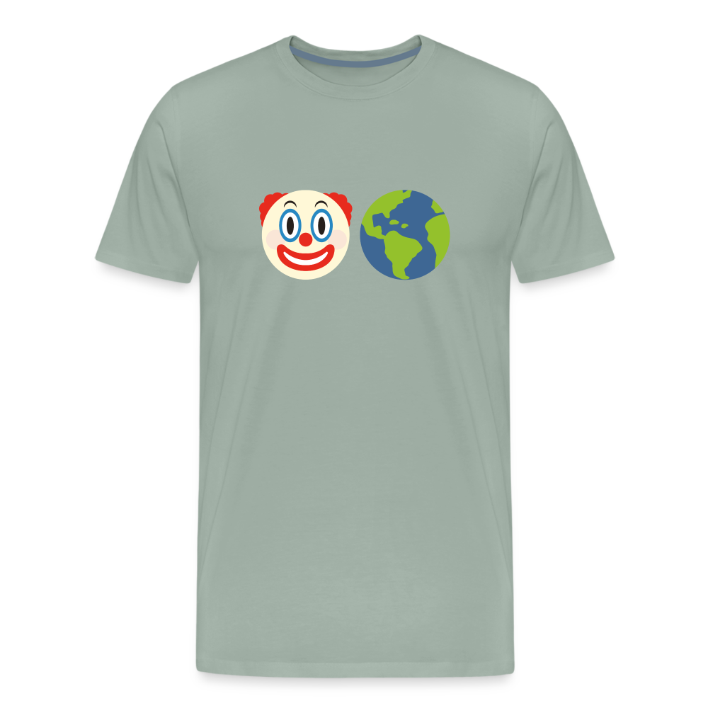 Clown World v2 Men's Premium T-Shirt - steel green