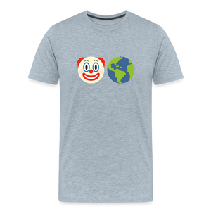 Clown World v2 Men's Premium T-Shirt - heather ice blue