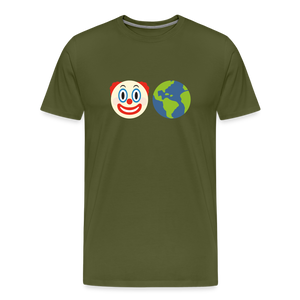 Clown World v2 Men's Premium T-Shirt - olive green