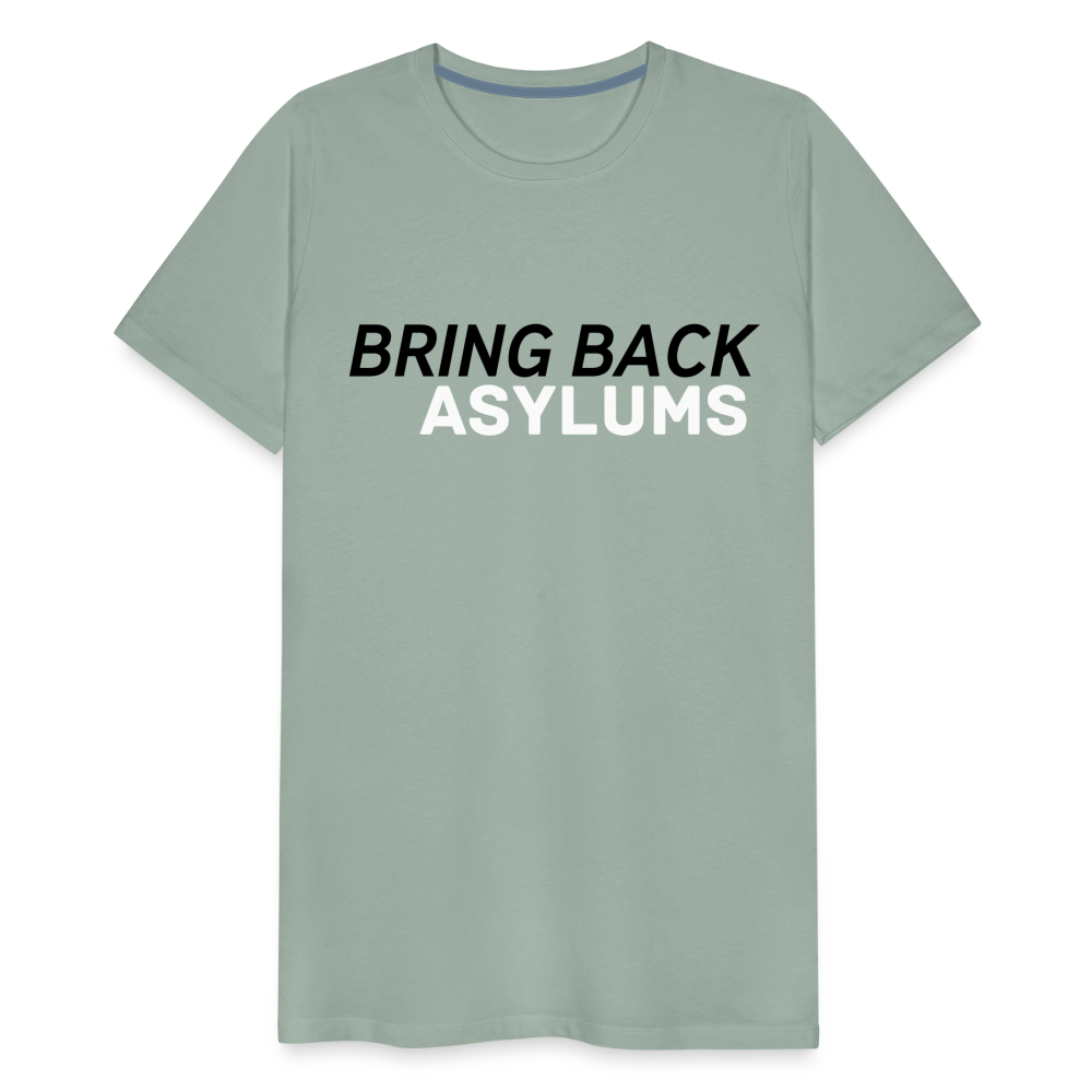 Bring Back Asylums Men's Premium T-Shirt - steel green