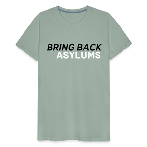 Bring Back Asylums Men's Premium T-Shirt - steel green