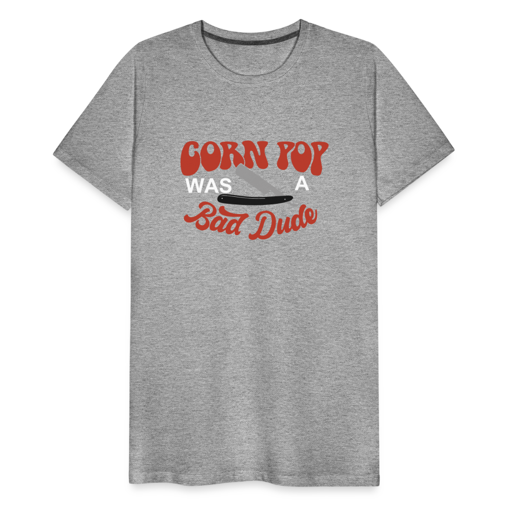 Corn Pop Was a Bad Dude Funny Biden Men's Premium T-Shirt - heather gray