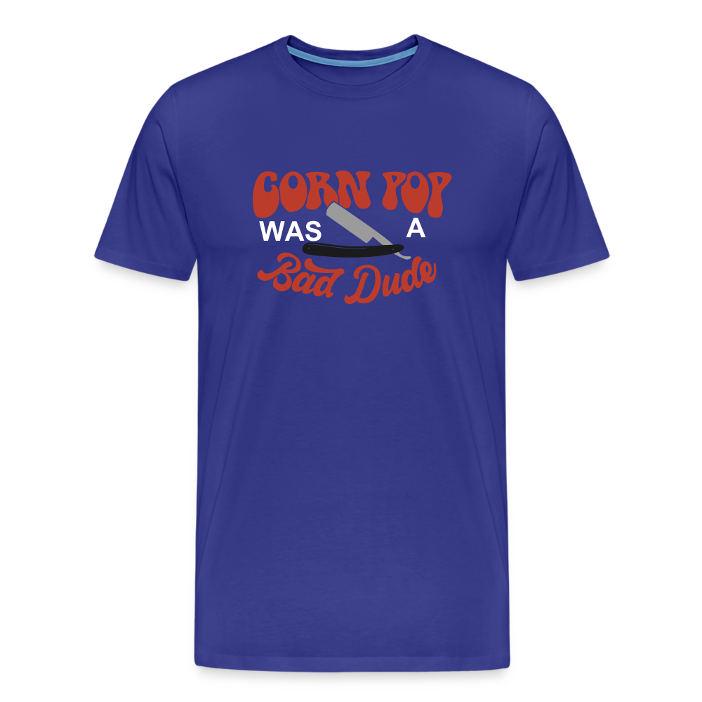 Corn Pop Was a Bad Dude Funny Biden Men's Premium T-Shirt - royal blue