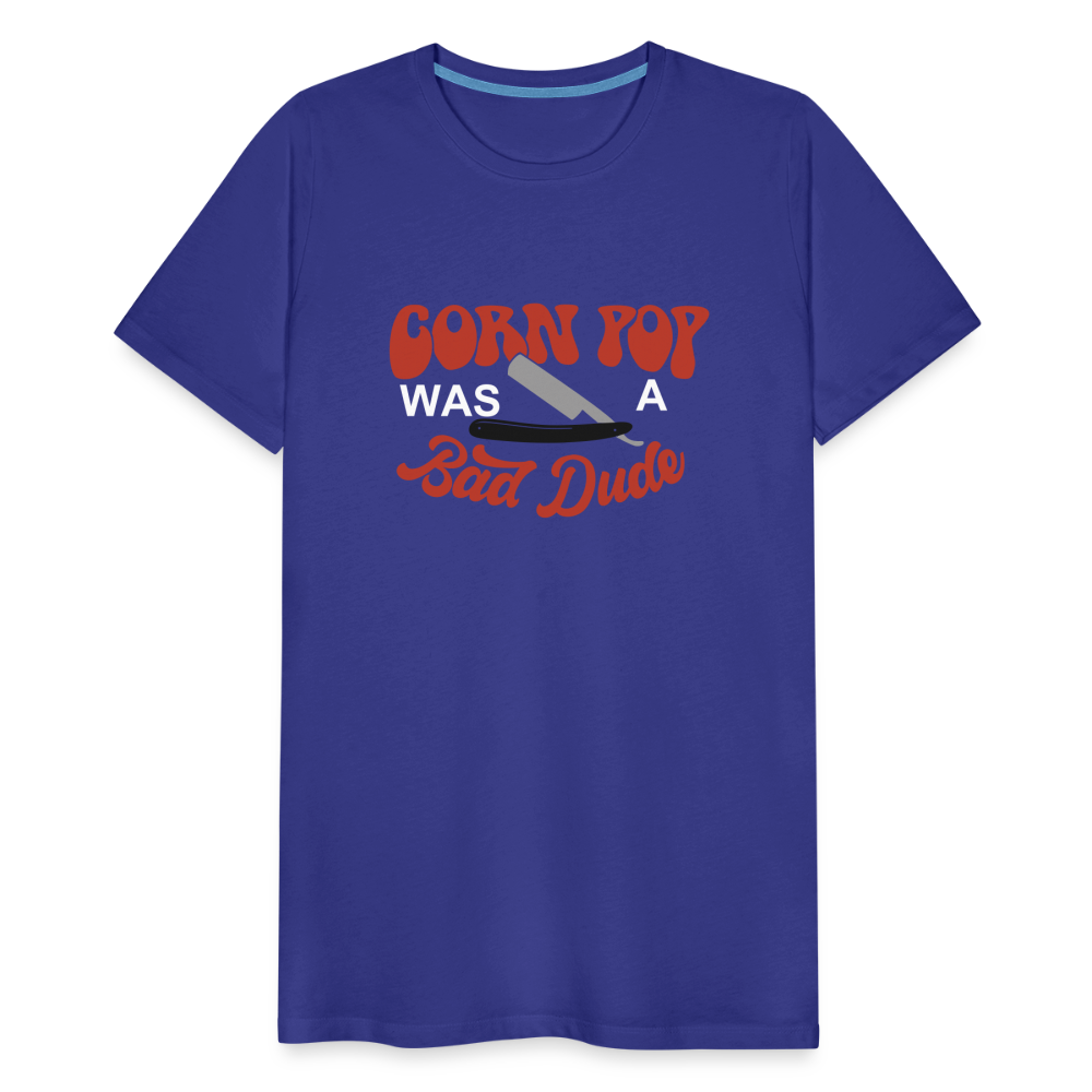 Corn Pop Was a Bad Dude Funny Biden Men's Premium T-Shirt - royal blue