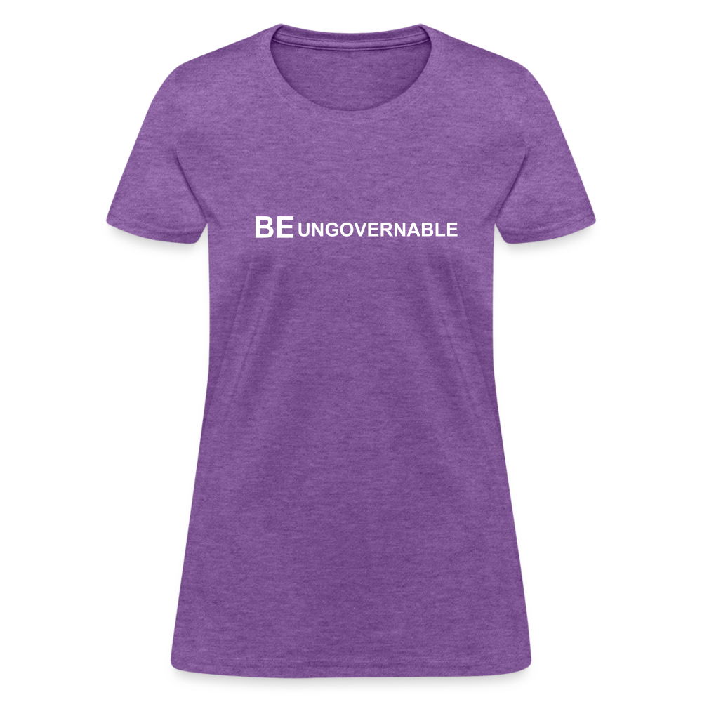 BE UNGOVERNABLE Women's T-Shirt - purple heather