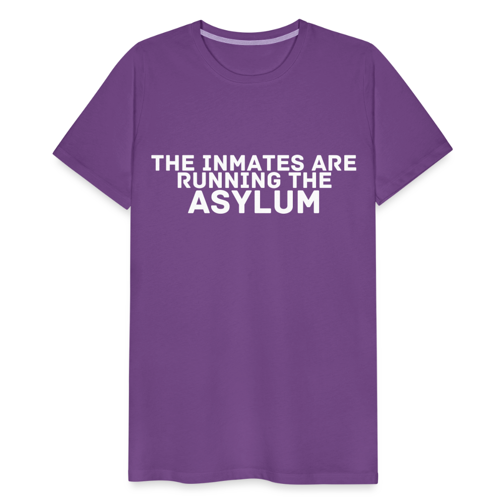 The Inmates Are Running The Asylum Men's Premium T-Shirt - purple