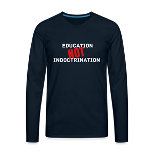 Men's Premium Long Sleeve T-Shirt - deep navy