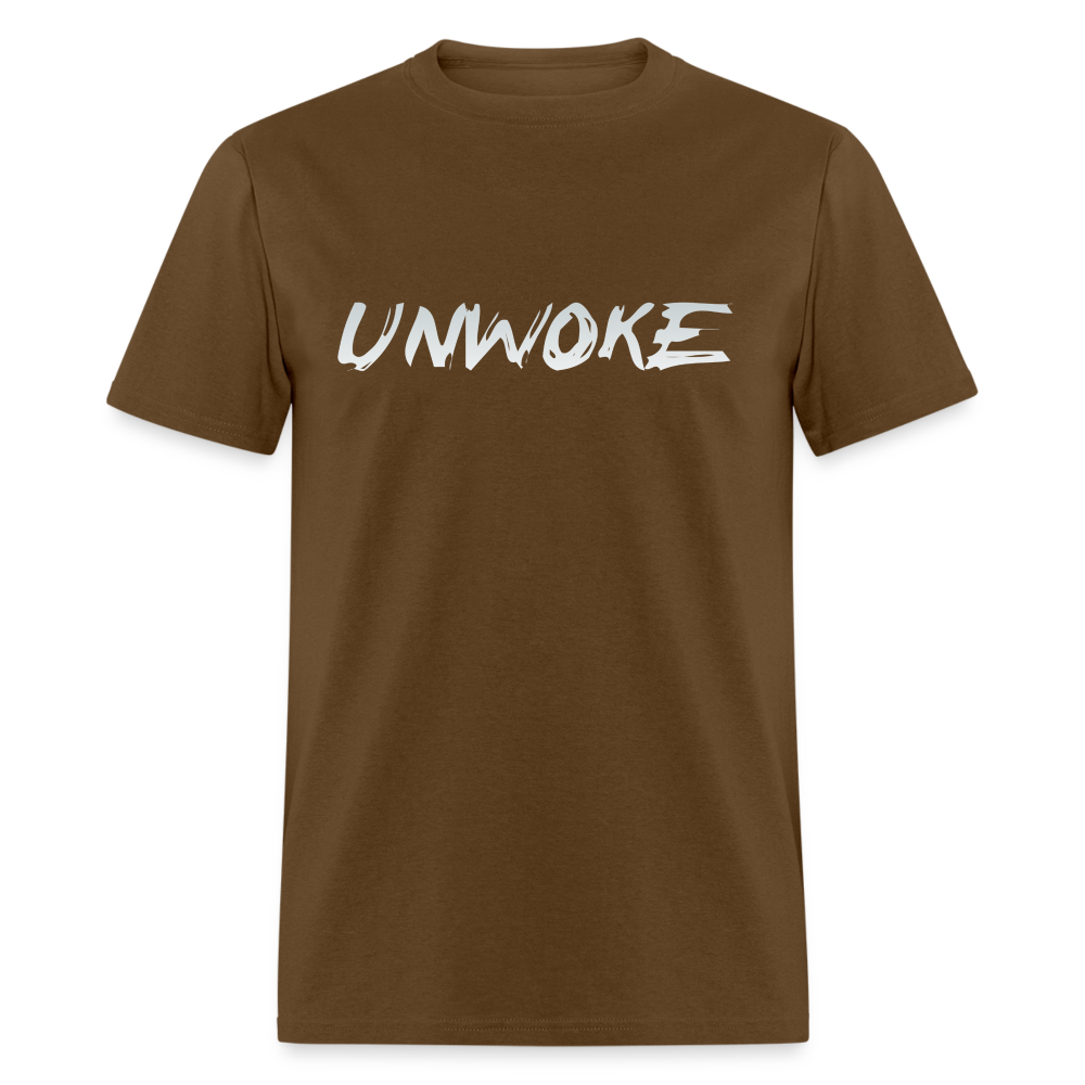 UNWOKE - Anti Woke Classic T-Shirt - brown