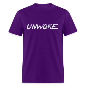 UNWOKE - Anti Woke Classic T-Shirt - purple