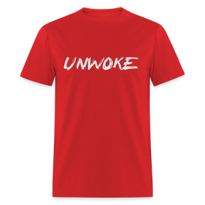 UNWOKE - Anti Woke Classic T-Shirt - red