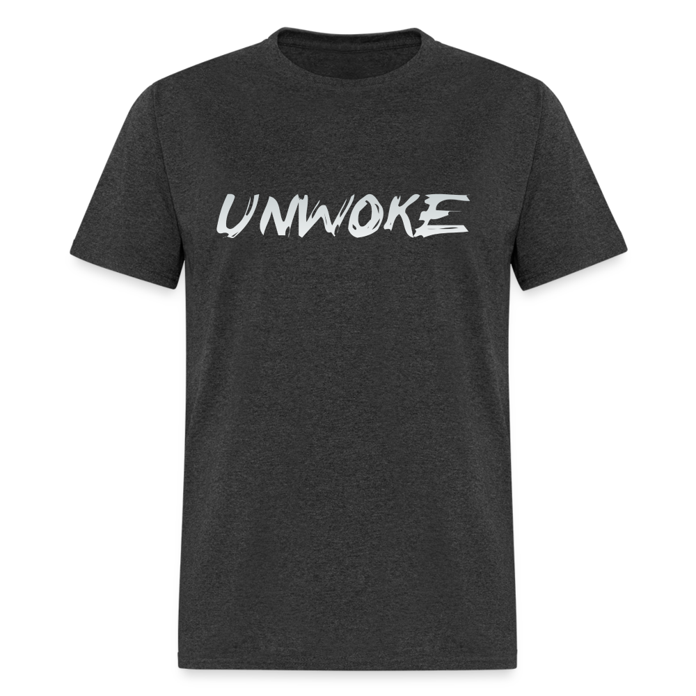 UNWOKE - Anti Woke Classic T-Shirt - heather black